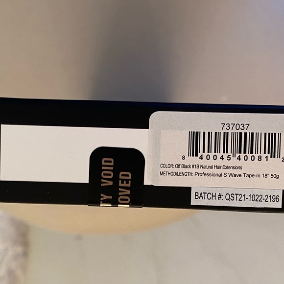 BELLAMI Professional S-Wave Tape-In Extensions - Off Black #1B - Picture 10 of 11